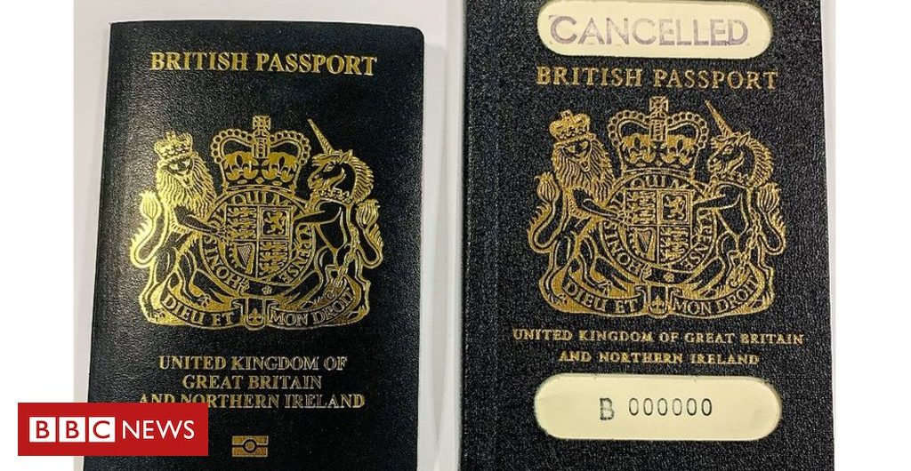 Science Is the new passport really blue or black?